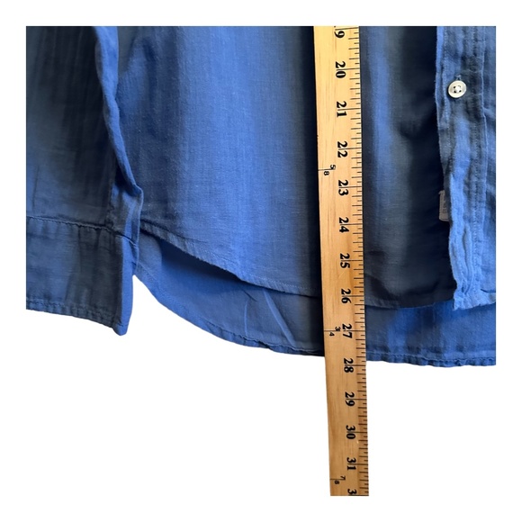 Frank & Eileen Top Size S Collared Lightweight Cotton Buttons Chest Pocket FLAW - Picture 8 of 16